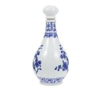 Abaodam Bouteille Décorative en Céramique pour Vin Chinois Surface Lisse et Bords Confortables, pour Hôtels et Maisons de Thé, Différentes Couleurs Disponibles Couleur Couleur Aléatoire
