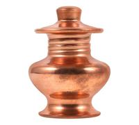 Abaodam Bouteille D'offrande Matériau Cuivre Pur Style Rétro Élégante et Unique en Cuivre Rouge pour Décorations de Bureau et Armoires