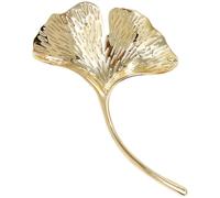 Abaodam Broche en Alliage Feuille de Ginkgo Argentée Épingle à Vêtements Femme Bijou de Pull 1 Pièce Accessoire Élégant pour Châle Manteau et Veste Broche de Col