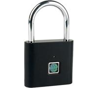 Abaodam Cadenas à Empreinte Digitale Serrure Intelligente Portable en Alliage D'aluminium Haute Dureté, Facile à Utiliser pour Casier pour Lieux de Travail