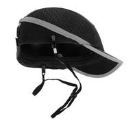 Abaodam Casque de Protection Léger en PE, Casquette de Baseball Casque de Chantier, Noir, Haute Résistance aux Chocs, Protection de Tête Professionnelle, pour Hommes et Femmes, Ateliers
