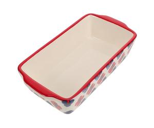 Abaodam Casseroles Céramiques Rectangulaires Double Anses pour Four et Micro-ondes Grattoir pour Gratin Pizza Viande et Fromage Résistant Lave-vaisselle et Congélateur Design Bleu