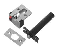 Abaodam Chaîne de Sécurité de Porte en Acier Inoxydable Argenté, Verrou Caché Antivol pour Appartement et Bureau, Installation Facile Accessoires Complets