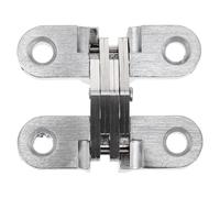 Abaodam Charnière de Porte Invisible Auto-fermante Acier Inoxydable Réglable Robuste et Paumelle Dissimulée pour Portes Pliantes et Bois Fermeture Silencieuse et Installation Facile