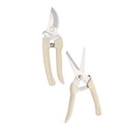Abaodam Ciseaux de Jardin en Acier Inoxydable Ressort Élastique, 2pcs, Taille-plante Solide pour Élagage et Récolte en Verger