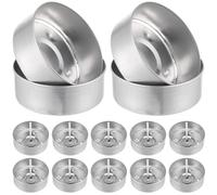 Abaodam Coffret Aluminium avec 150 Mèches de Bougie en Coton de 2,5 Cm pour Création de Bougies DIY, pour Hôtel et Restaurant