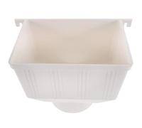 Abaodam Collecte de eau de pluie Gouttière adaptateur de de gouttière en PVC blanc pour toit, raccord de pluie pour avant-toit, empêche l’accumulation d’eau de pluie,