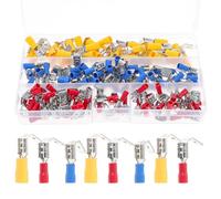 Abaodam Connecteurs Électriques à Sertir Semi-isolés Assortiment 140 Pièces en Cuivre et Nylon pour Fils 0,5-6 Mm² Haute Durabilité pour Appareils Ménagers et Machines