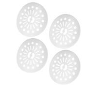 Abaodam Coussin de Repassage pour Machine à Laver 22 Cm en Plastique Blanc, Lot de 4 Pièces, Solide et Flexible pour Protection et Pressage des Vêtements