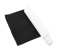 Abaodam Couverture de Livre Auto-adhésive, Tissu de Reliure en Lin, Surface Texturée, Noir, pour Scrapbooking et Présentoirs de Comptoir