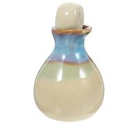Abaodam Distributeur D'huile en Porcelaine Blanc pour Huiles Essentielles, Pot en Porcelaine Craquelée, Rangement Pratique pour Spa et Salons de Beauté, Design Élégant Couleur Aléatoire
