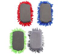 Abaodam Effaceurs à Sec Lot de 4 Pièces pour Tableau Blanc en Chenille et Éponge, Réutilisables Nettoyage pour Dortoirs et de Jeux
