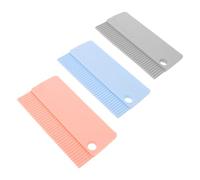 Abaodam Ensemble 3 Pièces Brosse Anti-poils de Chat et Chien pour Canapé, Grattoir Réutilisable en Caoutchouc Souple, Multi-surfaces pour Tapis, Vêtements et Meubles, Usage