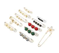 Abaodam Épingle de Sûreté pour Femme 11 Pièces en Alliage, Clip pour Serrer la Taille, Accessoire Élégant et Moderne pour Soirée ou Bal Plusieurs styles