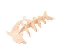 Abaodam Étagère Murale Gain de Place en Bois Beige Vintage à Motif Marin à 4 Niveaux, Rangement Vertical Multifonction pour Bougies et Figurines, la Cuisine ou Salon