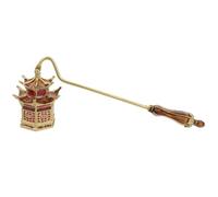 Abaodam Éteignoir à Bougie avec Manche Antidérapant Accessoire Élégant et Vintage en Alliage de Zinc Doré pour Éteindre la Flamme en Toute Sécurité, pour Amateurs de Bougies
