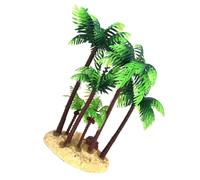 Abaodam Faux Palmier Miniature Cocotier Artificiel 14 cm Décoration De Bonsaï Et Micro-Paysage Plante en Plastique pour Terrarium Jardin Miniature Maison De Poupée Loisirs Créatifs