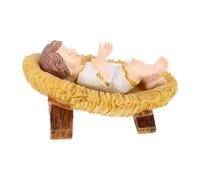 Abaodam Figurine Bébé Jésus en Résine pour Noël, Décoration Maison | Ornement Religieux de Crèche, Pièce Décorative Soignée, Usage Intérieur, Style Unique pour Fêtes