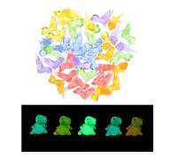 Abaodam Figurines Décoration pour Jardin ou Voiture Légères et Réalistes 36 Miniatures de Lézards Lumineuses en Résine Ornements Animaliers Élégants