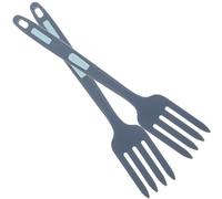 Abaodam Fourchette à Pâtes en Silicone 2 Pièces, Ustensile Cuisine Lavable Bords Lisses, pour Familles et Restaurants
