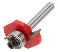Abaodam Fraise à Rainurer T à Billes, Mèche de Coupe Bois 6,35mm 1/4 Pouce, Acier Inoxydable, pour Bois Tendre et Contreplaqué, Menuiserie