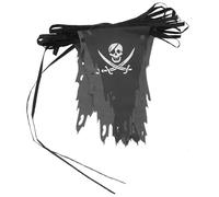 Abaodam Guirlande de Bannières Décoratives en Polyester 9m Crânes de Pirates pour Décoration de Fête Halloween et Fenêtre Thème Halloween