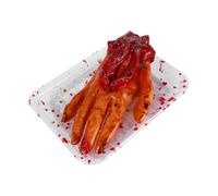 Abaodam 'Halloween Farfelu Main de Simulation en Émulsion Accessoire Effrayant pour Décoration Halloween 1pc