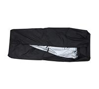Abaodam Housse de Chaise Étanche et Résistante la Poussière Longue Extérieure en Tissu Oxford Noir pour Protéger Votre Mobilier de Jardin en Plein Air