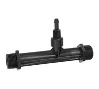 Abaodam Injecteur D'engrais Venturi et Utilisation Facile 3/4'' en Plastique Noir Résistance Chimique pour Irrigation de Plantes en Système D'irrigation de Jardin