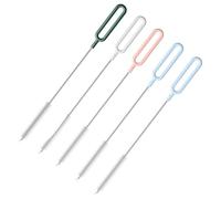 Abaodam Kit de 5 Brosses en Nylon pour Bébé, Brosse à Paille et Biberon, Nettoyage Doux, Maison