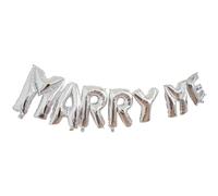 Abaodam Kit de Ballons en Aluminium 2 Sets pour Décoration de Mariage et Occasions Spéciales, Lettres Géantes Marry Me pour Fête et Célébration Élégante