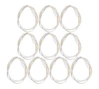 Abaodam Lot de 10 Câbles d'alimentation LED 1 Mètre Double Connecteur 3 Broches pour Tubes T5/t8, Cordon de Lampe Tubulaire Intégré, Rallonge Flexible pour Éclairage D'atelier,