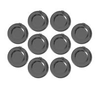 Abaodam Lot de 10 couvre-boutons ronds noirs et cuivrés à clip pour femmes et hommes, en cuivre, pour chemises habillées, usage quotidien et DIY