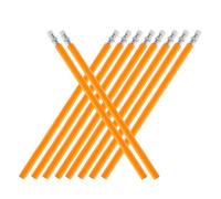 Abaodam Lot de 10 Crayons à Dessin en Bois Jaune Hb, Crayon Construction Marquage, Adapté pour Usage Scolaire et Bureau, Graphite