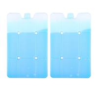Abaodam Lot de 2 Boîtiers de Refroidissement Pratiques en Hdpe Bleu, Légers et Réutilisables Conservation des Aliments Frais Lors de Sorties en Plein Air ou Pêche