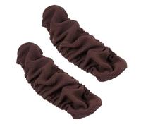 Abaodam Lot de 2 Housses D'accoudoir de Chaise de Bureau en Polyester Extensible Couleur Café pour Bureau et Maison, Protège et Soulage la Pression du Bras Coude