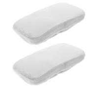 Abaodam Lot de 2 Housses de Fauteuil de Bureau en Polyester Coussins en Mousse à Mémoire pour Accoudoirs, Protection Confortable pour Coudes et Avant-Bras, Compatible Universellement