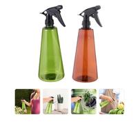 Abaodam Lot de 2 Petits Flacons Pulvérisateurs en Plastique 750 Ml, Vert Foncé et Transparent Café, Vaporisateur D'eau pour Arrosage de Plantes D'intérieur et Jardinage,