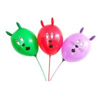 Abaodam Lot de 25 Ballons Lapin à Tête Géante 12 Pouces, Ballons Décoratifs Colorés pour Anniversaire, Fête ou Shower, pour Garçon et Fille Couleur Aléatoire