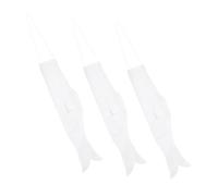Abaodam Lot de 3 manches à air Koinobori avec drapeau japonais de la carpe - 45 cm - Poisson vierge - Pour enfants - Décoration de jardin - Activité de peinture pour enfants - Décoration extérieure