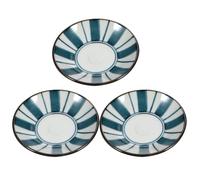 Abaodam Lot de 3 Petites Assiettes en Céramique Japonaise 8,3cm pour Servir Sauces et Condiments, Maison Restauration