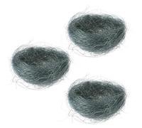 Abaodam Lot de 6 Nids de Poule Décoratifs en Fil pour Pâques, Ornement Réaliste pour Décoration de Poulailler, pour DIY Micro-Paysage et Bureau