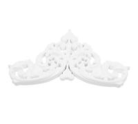 Abaodam Médaillon Carré au Plafond Applique Miroir Blanc Ps Décoration de Plafond, Décoration de Porte, Installation Facile pour Espace Intérieur, Style Européen Élégant