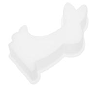 Abaodam Moule en Silicone Lapin pour Loisirs Créatifs, Forme Œuf Décoratif | Souple et Facile à Démouler, Usage DIY ou Chocolat, Blanc, Modèle Délicat