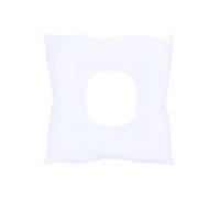 Abaodam Oreiller de Massage pour Visage Confortable en Coton Perlé Blanc et Carré Favorise la Ventilation pour Table de Massage et Lit de Beauté Pendant le Traitement