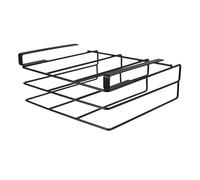 Abaodam Organisateur Élégant de Découper Double en Couche Planches à Acier Inoxydable Noir sans Perçage, Support de Rangement et Gain de Place Cuisine