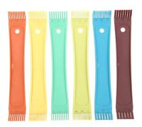 Abaodam Outil à Ailettes Brosse de Nettoyage en Plastique Léger pour Climatiseur Peigne Inox 6pcs pour Saison Chaude pour Radiateurs et Condenseurs