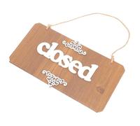 Abaodam Panneau Porte Ouvert/fermé en Bois Double Face Lanière, Décoration Vintage pour Cafés et Hôtels, Attire les Clients Efficacement