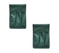 Abaodam Paquet de Siège à Genoux de Jardin 2 Pièces en Tissu Oxford Vert | Pochettes Portables pour Outils de Plantation, Fixation Stable sur Tabouret, Organisation Pratique en Extérieur