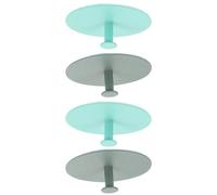 Abaodam Patère Murale en Acier Vert 4pcs, Crochets Non Perforants, Rangement Pratique pour Salle de Bain et Porche, Installation Facile et Design Simple